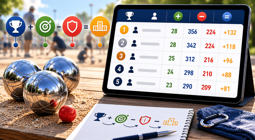 How to Create an Internal Ranking System for Pétanque Club Players?