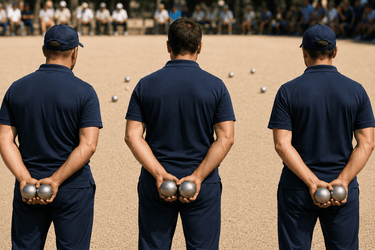 Format triplette pétanque deux boules