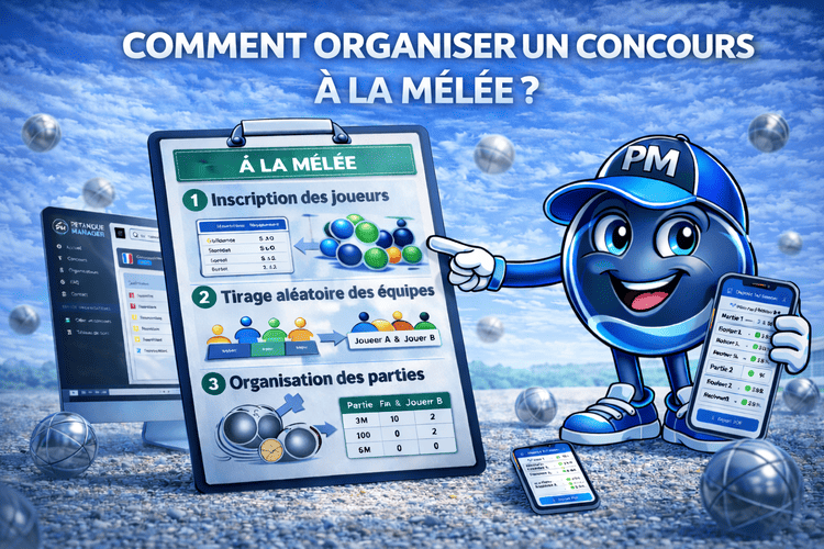 Organiser un concours de pétanque à la mêlée
